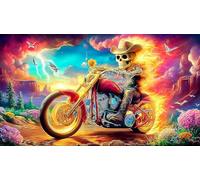 motorcycle 1000 Pieces Jigsaw Puzzles for Adults Educational Games Jigsaw Puzzle Home Decoration for Adults and Kids Age 12 Years Up 38x52cm/1000pcs