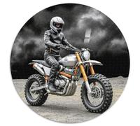 Motorcycle 1000 Pieces Jigsaws Stress Reliever Difficult Challenge for Adults Kids Unique Challenge Game Cross-country Jigsaw Puzzles Home Decor Gifts And Gifts 1000pcs (67.5x67.5cm)