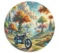Motorcycle 1000 Pieces Jigsaws Stress Reliever Difficult Challenge for Adults Kids Unique Challenge Games Cross-country Jigsaw Puzzles Home Decor Gifts And Gifts 1000pcs (67.5x67.5cm)