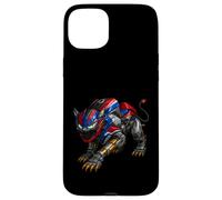 Motorcycle 1000 Robotic Panther with Claws and Green Eyes Case for iPhone 15 Plus