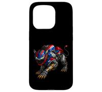 Motorcycle 1000 Robotic Panther with Claws and Green Eyes Case for iPhone 15 Pro