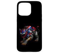 Motorcycle 1000 Robotic Panther with Claws and Green Eyes Case for iPhone 15 Pro Max