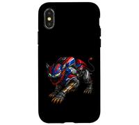 Motorcycle 1000 Robotic Panther with Claws and Green Eyes Case for iPhone X/XS