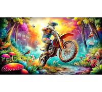 motorcycle 1000Pc Jigsaw Puzzles for Adults Challenging Puzzle Games Decoration 38x52cm/1000pcs