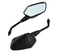 Motorcycle 10mm Black Rear View Side Mirrors For KLR250 KLR600 KLR650