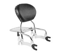 Motorcycle 12" Backrest Sissy Bar W/Mounting Spools Accessories For Indian Vintage Dark Horse 2021 2022