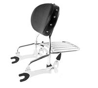 Motorcycle 12" Backrest Sissy Bar W/Mounting Spools Accessories Kit For Indian Pursuit Limited Icon With Premium Package 2022