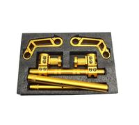 Motorcycle 125cc Adjustable Steering Handlebar CNC 7/8" 22mm Removable Handle Motorcycle Handlebars(Gold)