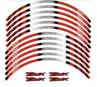 Motorcycle 17inch Rim Stripes Wheels Hub Tape Reflective Stickers Decal For Yamaha T-MAX 530 T MAX 500 TMAX 560 2009-2022 Rim decal(Rosso)