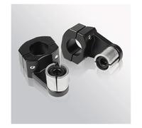 Motorcycle 22mm 28mm Bar Clamps Raised Handlebar Risers Mount Riser Clamp Dirt Motocross For Triumph Handlebar Riser(Black,1 SET)