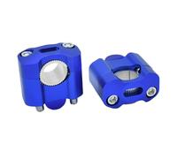 Motorcycle 22mm 28mm Handlebar Clamp Handlebar Risers Adapter Bar Clamps Handlebar Risers(Blue)