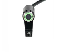Motorcycle 22mm Handlebar Aluminium Alloy Switch Manual-return Button With Indicator Engine Stop Start Terminate Momentary Push Button Switch Handlebar Ignition Switch