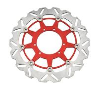 Motorcycle 260mm 270mm 320mm Front Floating Brake Disc Caliper Bracket Fit For Honda CR125 250 CRF 250R 450R 250X 450X Brake Caliper Disc Rotor Motorbike Brake Disks(320mm Red Disk)