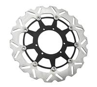 Motorcycle 260mm 270mm 320mm Front Floating Brake Disc Caliper Bracket Fit For Honda CR125 250 CRF 250R 450R 250X 450X Brake Caliper Disc Rotor Motorbike Brake Disks(320mm Black Disk)