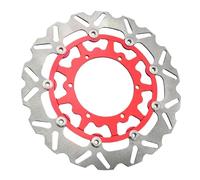 Motorcycle 270mm 320mm Front Floating Brake Disc Rotor For Yamaha YZ250 YZ125 YZ250F YZ250FX YZ250X YZ400F YZ450F 426F Universal Brake Rotor(320mm Disk Red)