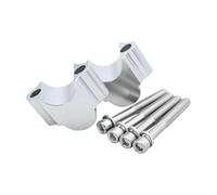Motorcycle 28mm 1 1/8" 22mm 7/8" Handlebar Riser Bar Mount Handle Clamp For Ducati(22mm Silver)