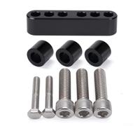 Motorcycle 3/4" Driver Floorboard Extension Spacer Set for Touring Models 1992-2008 | Aluminum Alloy Foot Board Kit with For Precision Fit | Lightweight Black Silver