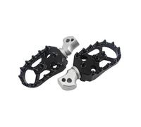 Motorcycle 360 Degree Adjustable Rotatable Wide FootPegs Rest Fit For Harley PAN AMERICA 1250 Special 1250S(Silver Black)