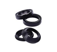 Motorcycle 37x50x11 Front Fork Suspension Oil Seal Dust Cover For RM85 2000 00-16 MA 125 05(2xOil seal 2xcover)