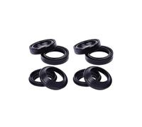 Motorcycle 37x50x11 Front Fork Suspension Oil Seal Dust Cover For RM85 2000 00-16 MA 125 05(4xOil seal 4xcover)