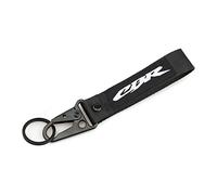 Motorcycle 3D Embroidery Keychain Key Ring Chain Keyring For Honda CBR650/F/R CBR600/RR CBR1000RR CBR 900RR 929RR 954RR F2 F3 F4 Motorbike Key Rings (Color : Black, Size : 1)
