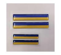 Motorcycle 3D Reflective National Flag Stickers Motorbike E-Bike Decal Romania RO Ukraine UA The Czech Republic CZ Greece GR(Ukraine)