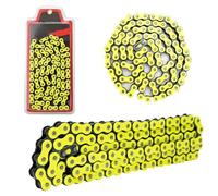 Motorcycle 420 Chain 106 Links For Modification And Color Customization Compatible With Various Bike Models(Yellow420-106L)