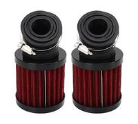 Motorcycle 45 Degree Bend Replacement with Double Steel Mesh for GPZ1100 KZ1000 KZ1000A KZ1000E KZ1000D KZ900A KZ900B LTD Z1 900 + Red Improves Throttle Response and Horsepower (Black Red)