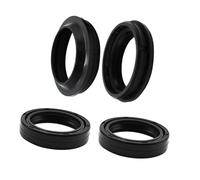 Motorcycle 49x60x11 Front Fork Damper Oil Dust Seal Fit For Dyna Street Fat Bob FXDF Low Rider Wide Super Glide FXD Rocker(Oil and Dust Seal)