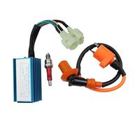 Motorcycle 5/6 Pin Ignition Coil With Racing CDI Box For GY6 50cc 70cc 90cc 110cc 125cc 150cc 139QMB 152QMI 157QMJ High Voltage Ignition Coil(6 pin Set)