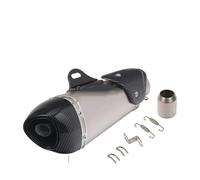Motorcycle 51mm Carbon Fiber Motorcycle Exhaust Pipe With DB Killer For R3/25 For Ninja250/300/400 K8 K9 ZX6 Z900 RC390 Etc Exhaust Pipe(E)