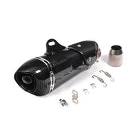 Motorcycle 51mm Carbon Fiber Motorcycle Exhaust Pipe With DB Killer For R3/25 For Ninja250/300/400 K8 K9 ZX6 Z900 RC390 Etc Exhaust Pipe(B)