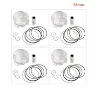 Motorcycle 55mm 55.25mm 55.5mm 55.75mm 56mm Piston Rings Kit Compatible With CB400 CB-1 CBR400 NC23 CBR 400 NC29 1992 2015 1989 1991 Engine Parts(4 Sets 55mm)
