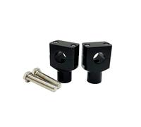 Motorcycle 7/8" 1" Handlebar Riser Clamp Aluminum 22/25mm Handlebars Black/Chrome For Suzuki For Vulcan 900 For Classic For Custom Motorcycle Handlebar Risers(22MM Black)