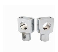 Motorcycle 7/8" 1" Handlebar Riser Clamp Aluminum For Y&amaha 25mm Handlebars steering tube accessories(Chrome)