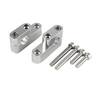 Motorcycle 7/8" 22mm For Y&amaha FZ1 FZ6 WR 250F 450F PW80 TW200 For R&aptor 250 350 660R 700 YFM Handlebar Handle Bar Riser Clamp Mount Adapter (Color : Silver)