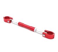 Motorcycle 7/8" Handlebar Brace Adjustable Crossbar Modified Strengthen Handle Bar Clamp Balance Grips Beam Cross Stabilizers(Red)