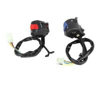 Motorcycle 7/8 Inch Left and Right Handlebar Mount Switch with Horn and Ignition Control Handlebar Control Switch Indicator Switch Motorbike Throttle 125
