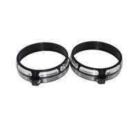Motorcycle 7" Burst Headlamp Trim Ring 4 1/2" Auxiliary Lighting Headlight Cover For Touring Street El&ectra Glide 1996 Headlight Grill Cover