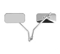 Motorcycle 8 10mm Rear Mirror Iron Aluminum Retro Adjustable Universal For MSX 125 Brutal 675 800(Chrome)