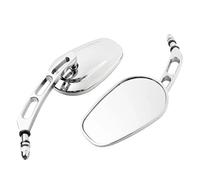 Motorcycle 8MM Rear View Side Mirrors Rear View Mirror For Harley Touring Road King Sportster XL883 1200 Dyna Softail Mirrors End Rearviews