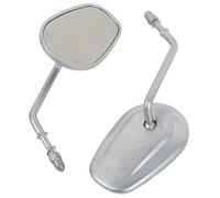 Motorcycle 8mm Rearview Side Mirrors For Harley Road King Fatboy Touring XL 883(Silver)