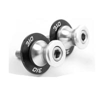 Motorcycle 8MM Swingarm Spools Slider Stand Screws For G310r G310R G310 R POMPOMPUR(Silver)