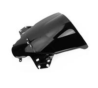 Motorcycle ABS plastic Windshield WindScreen Screen Protector Double Bubble for Honda CBR250R MC41 2010 2011 2012 2013 Extension Spoiler Windscreen Spoiler(Black)