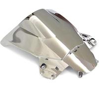 Motorcycle ABS plastic Windshield WindScreen Screen Protector Double Bubble for Honda CBR250R MC41 2010 2011 2012 2013 Extension Spoiler Motorbikes Deflector(Chrome)