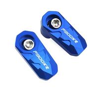 Motorcycle ABS Sensor Protective Cover For F900XR Motorcycle Front Wheel ABS Sensor Protection Side Stand Extension Pad(2 piece Blue)