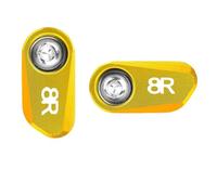 Motorcycle ABS Sensor Protective Cover For GSX8S GSX8R 2023 2024 2025 Motorcycle Accessories Front Rear Wheel ABS Sensor Protection Guard(2pcs yellow-8R)