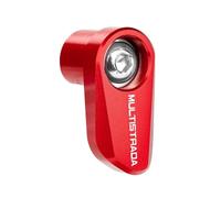 Motorcycle ABS Sensor Protective Cover For Multistrada950 1100 1200 1260 1200S 1260S V4S V2 Motorcycle Aluminum Front Rear Wheel ABS Sensor Protection(Red-Multistrada)