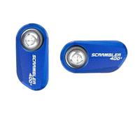 Motorcycle ABS Sensor Protective Cover For Scrambler400X Speed400 2023 2024 Aluminum Front Rear Wheel ABS Sensor Protection(Blue Combo-Scrambler)