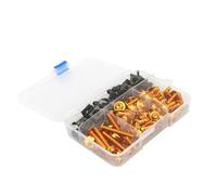 Motorcycle Accessorie Custom Fairing Screw Bolt Windscreen Screws Complete Kit 177 Pieces For Cb650r Cbr650r Steel(Gold)